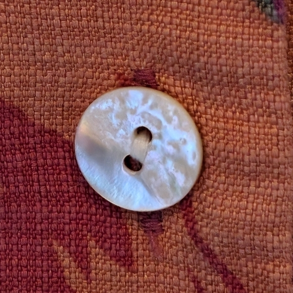 Vintage Tommy Bahama Floral Silk Hawaiian Shirt Women's Small Red - Picture 4 of 7